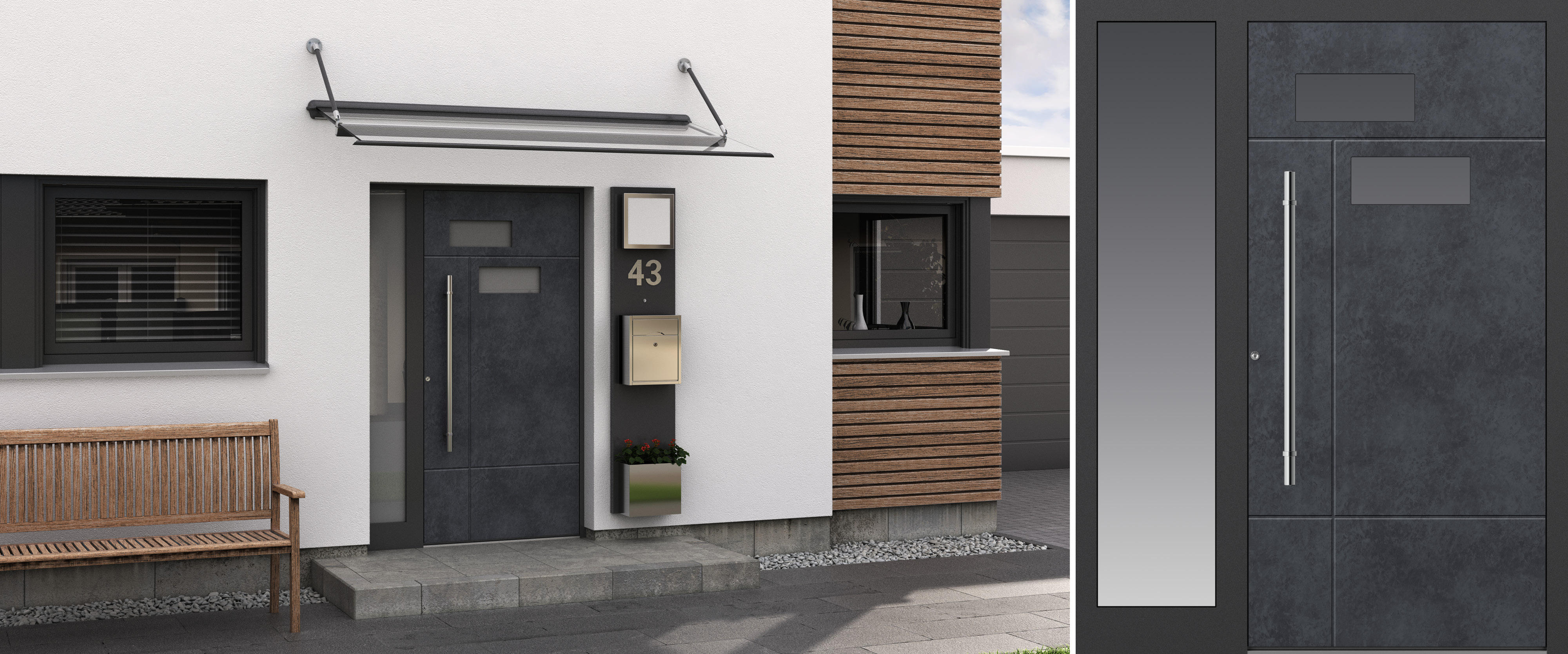 KOMPOtherm® E-326 L  Haustür